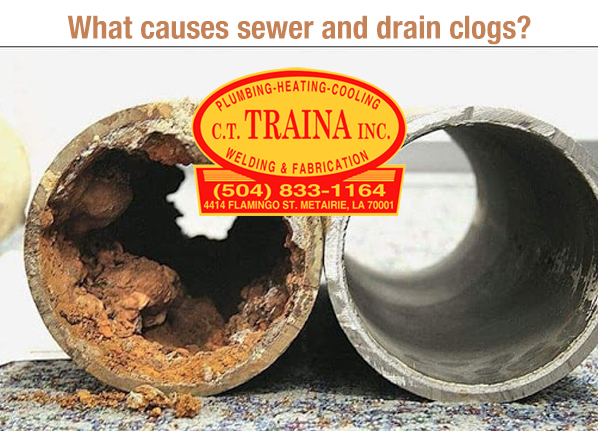 Sewer & Drain Clogs in Metairie - CT Traina
